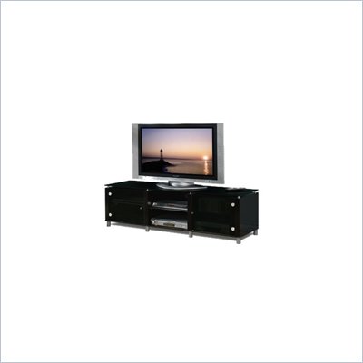 Tech-Craft Veneto Series 60" Wood LCD/Plasma TV Stand in Black Finish