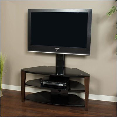 Tech-Craft Veneto Series 42 Inch Wide Plasma/LCD TV Stand with Mount in Walnut