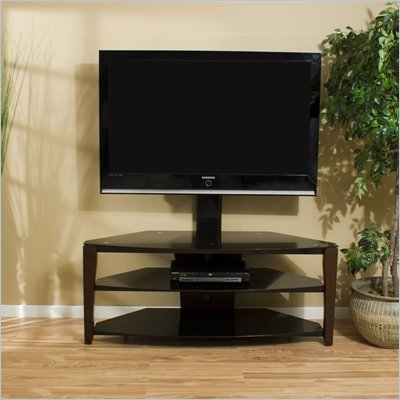 Tech-Craft Veneto Series 52 Inch Wide Plasma/LCD TV Stand with Mount in Walnut