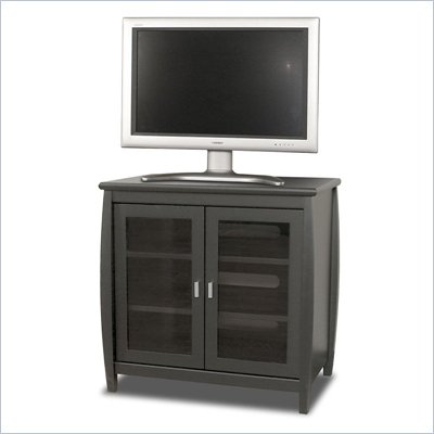 Tech-Craft Veneto Series 30" Black Wood Hi-Boy Plasma TV Stand