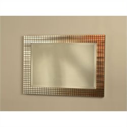 NOVA Lighting Bronze Grid Wall Mirror