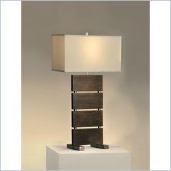 NOVA Lighting Divide Dark Brown Standing Table Lamp