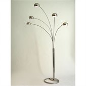 NOVA Lighting Mushroom Brushed Nickel 5 Halogen Light Arc Lamp