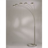 NOVA Lighting Mushroom Brushed Nickel 5 Light Arc Lamp