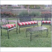 Blazing Needles Set of 3 Outdoor Settee Patio Cushions