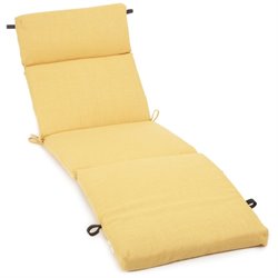 Blazing Needles 72 Patio Chaise Lounge Cushion in Solid