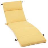 Blazing Needles 72 Patio Chaise Lounge Cushion in Solid