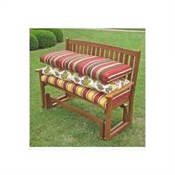 Blazing Needles Solid 4' Patio Bench/Swing Cushion