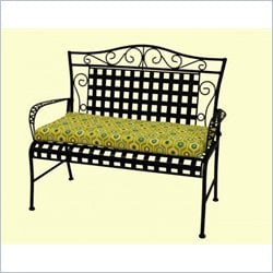 Blazing Needles 5' Patio Bench/Swing Cushion in Print