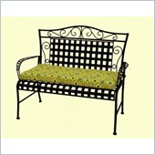 Blazing Needles 5' Patio Bench/Swing Cushion in Print