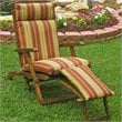 ADD TO YOUR SET: Blazing Needles Patio Steam Lounger Cushion in Print