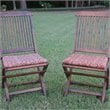 ADD TO YOUR SET: Blazing Needles Standard Set of 2 Folding Lawn Chair Cushions in Print
