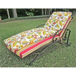 Blazing Needles Outdoor Patio Chaise Lounge Cushion