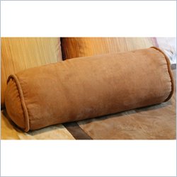 Blazing Needles Micro Suede Corded Bolster Cushion Set