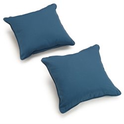 Blazing Needles 18 Solid Throw Pillow with Cording Set