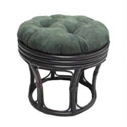 Blazing Needles 18 Footstool Micro Suede Cushion