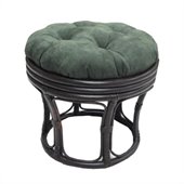 Blazing Needles 18 Footstool Micro Suede Cushion