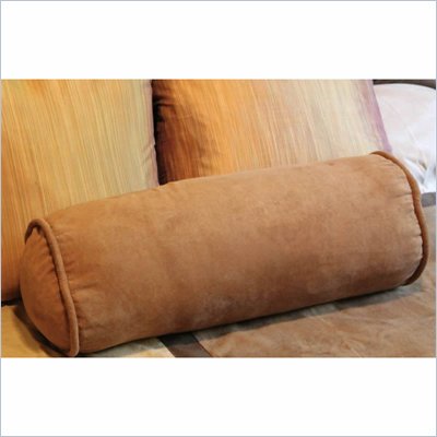 Blazing Needles Premium Micro Suede Bed Spread Bolsters (Set of 2)
