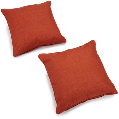 Blazing Needles Premium 20" Indoor Micro Suede Pillow (Set of 2)