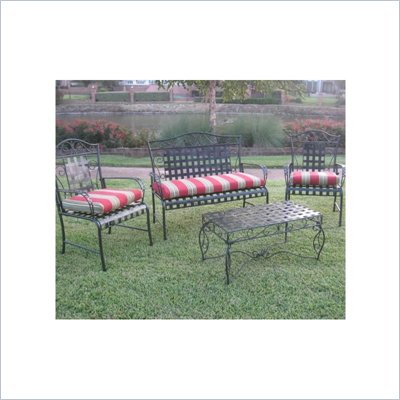 Blazing Needles Set of 3 Outdoor Settee Patio Cushions