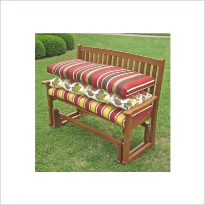 Blazing Needles Solid 4' Patio Bench/Swing Cushion