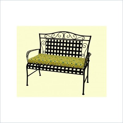 Blazing Needles 5' Patio Bench/Swing Cushion in Print