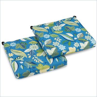 Blazing Needles Set of 2 Outdoor Adirondack Chair Cushions in Print