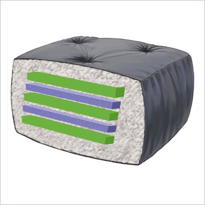 Blazing Needles 10" Full Size Futon Mattress (Solid)