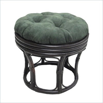 Blazing Needles 18" Footstool Micro Suede Cushion