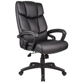 Boss Office Products Overstuffed Executive Leather Chair