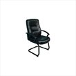 Boss Office Products Black Leather Cantilever Base Guest Chair by Boss Office Chair