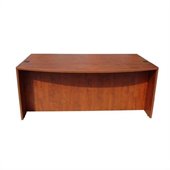 Boss Office Products 71 Bow Front Wood Credenza Desk