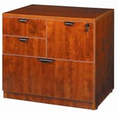 Boss Office Products Combo Lateral Filing Cabinet in Cherry