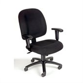 Boss Office Products Mid-Back Ergonomic Task Chair with Adjustable Arms