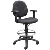 Boss Office Products Drafting Stool with Adjustable Arms
