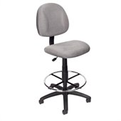 Boss Office Products Contoured Fabric Drafting Stool