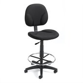 Boss Office Products Drafting Stool in Black
