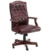 Boss Office Products Traditional Italian Leather Office Chair