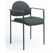 Boss Office Products Contemporary Style Stackable Chair with Arms