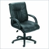 Boss Office Products Traditional Italian Leather Office Chair with Knee Tilt