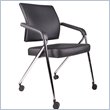 Boss Office Products Black Caressoft Plus Chair with Chrome Frame 4 piece set by Boss Office Chair
