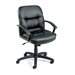 Boss Office Products Executive Mid-Back Leather Office Chair with Knee Tilt