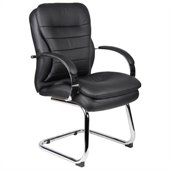 Boss Office Products Mid-Back Caressoft Executive Guest Chair