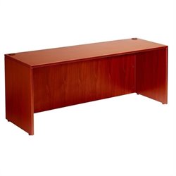 Boss Office Products 48 Wood Credenza Desk in Cherry Cherry Furniture Office Desks Computer Desks Boss Office Chair 198778 128254
