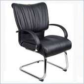 Boss Office Products Mid Back Guest Chair in Black