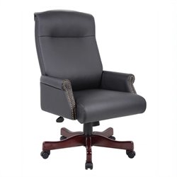 Boss CaressoftPlus Executive Chair in Black by Boss Office Chair