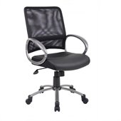 Boss Office Products Mesh Task Chair in Black
