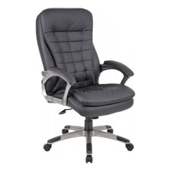 Boss Executive High Back Pillow Top Chair in Black by Boss Office Chair