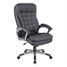 Boss Office Products Executive High Back Pillow Top Office Chair in Black