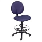 Boss Office Products Drafting Stool in Blue